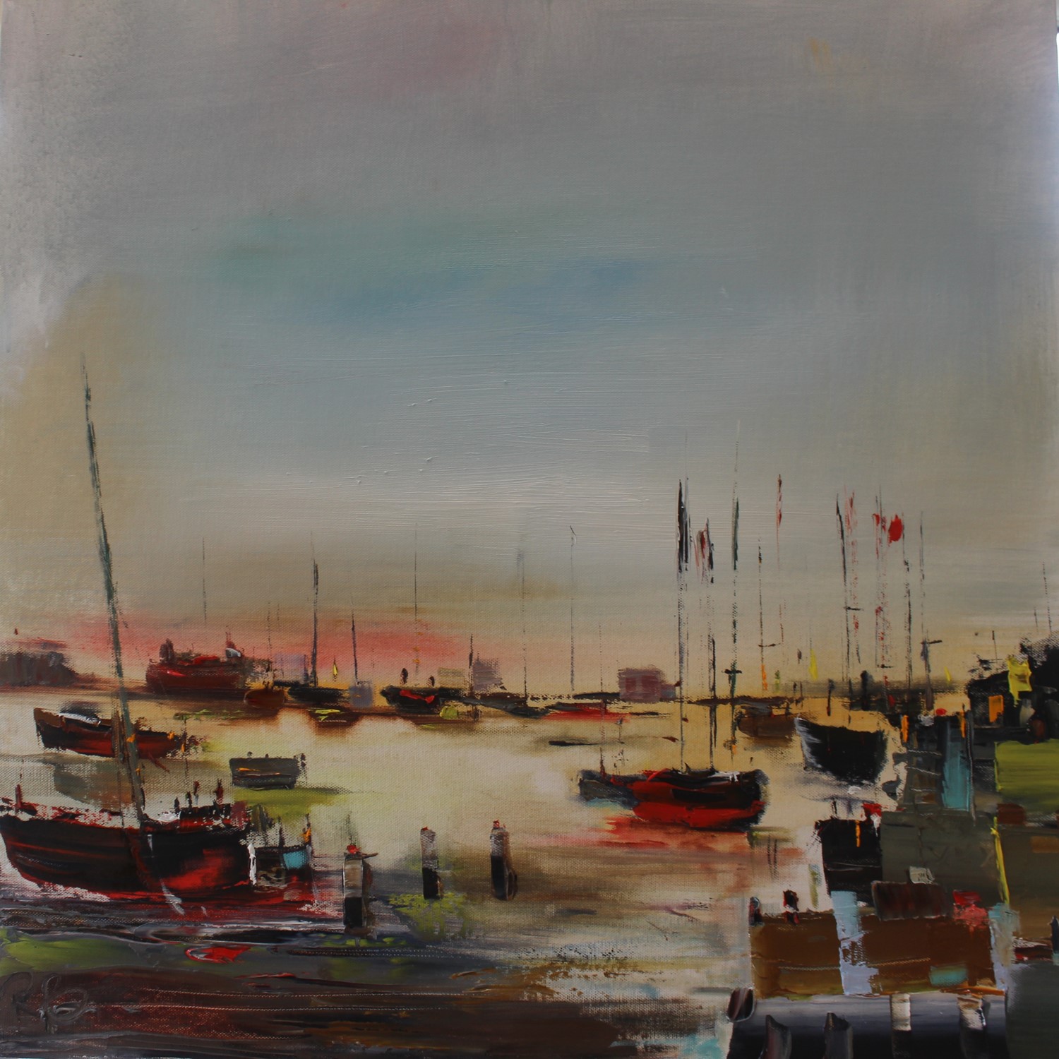 'Harbour Silhouettes' by artist Rosanne Barr